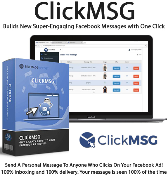 ClickMSG App 100% Approved Facebook Technology Instant Access