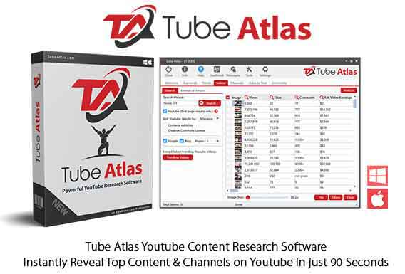 Tube Atlas Youtube Research Software Instant Download By Dave Guindon